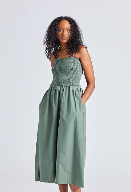 Once Untold Peyton Smock Dress Sea Spray